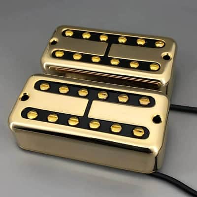Gold Filtertron Guitar Neck and Bridge Humbucker Pickups Set image 2