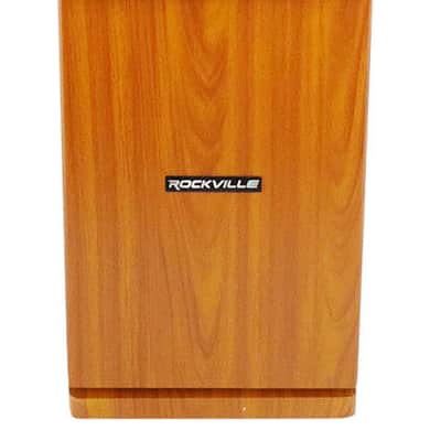 (2) Rockville RockTower 68C Classic Home Audio Tower Speakers Passive 8 Ohm image 3
