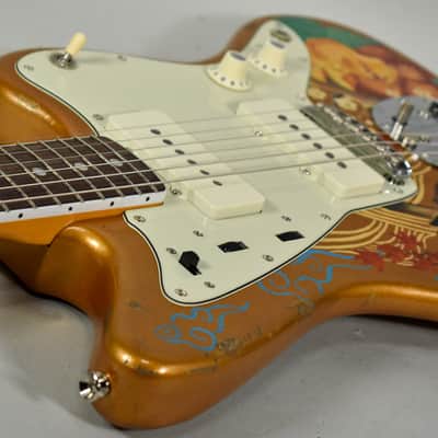 New Guardian Hand Painted Guitars "Golden Orient" Fender Jazzmaster w/HSC image 7