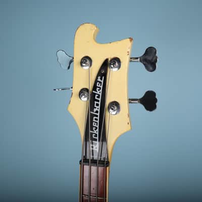Rickenbacker 4001 Bass Guitar White 1974 Road Worn image 5