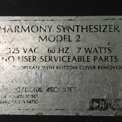 A/DA Harmony Synthesizer (1979) - Perfect working order - RARE ! image 9