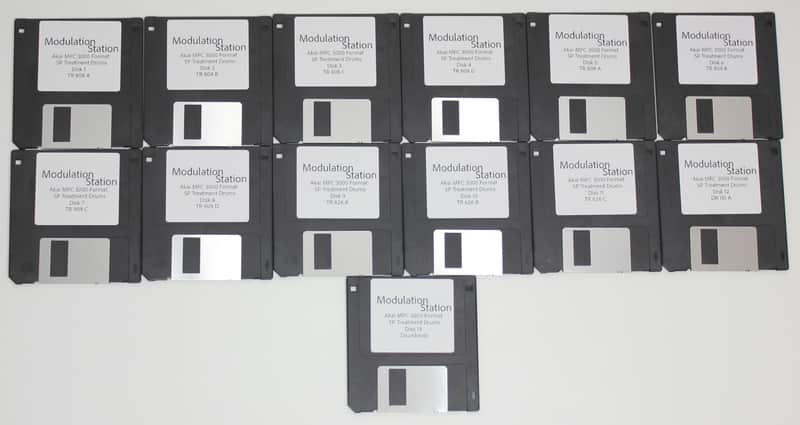 Akai MPC 3000 2000 Format Program Floppy Disk Disks Drum Sample Library 808 909 626 110 Sampled Into SP1200 image 1