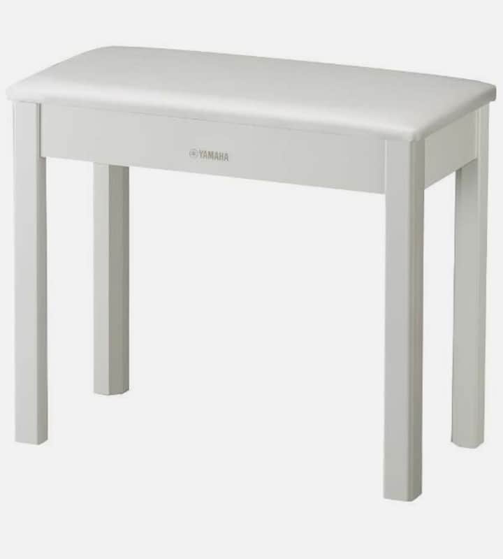 Yamaha BC-108 White Padded Piano Bench 2010s - White image 1