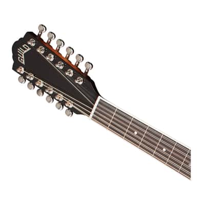 Guild F-2512E Deluxe Maple Jumbo 12-String A/E Guitar - Antique Burst - B-Stock image 4