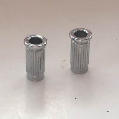 Two Rocker Mounts for Fender Jaguar Jazzmaster “NOS Relic” Guitar Bridge Posts Mustang Cups Thimbles image 3