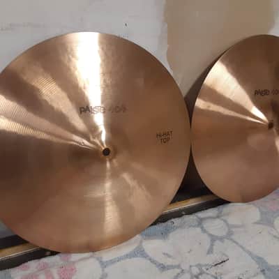 Paiste 14" 404 "Black Label" Hi-Hat Cymbals (Pair) 1974 - 1980 image 2