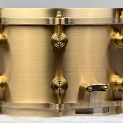 DW 6.5x14" True-Cast Snare Drum - Sand Cast Brushed Bell Bronze, MINT! image 10