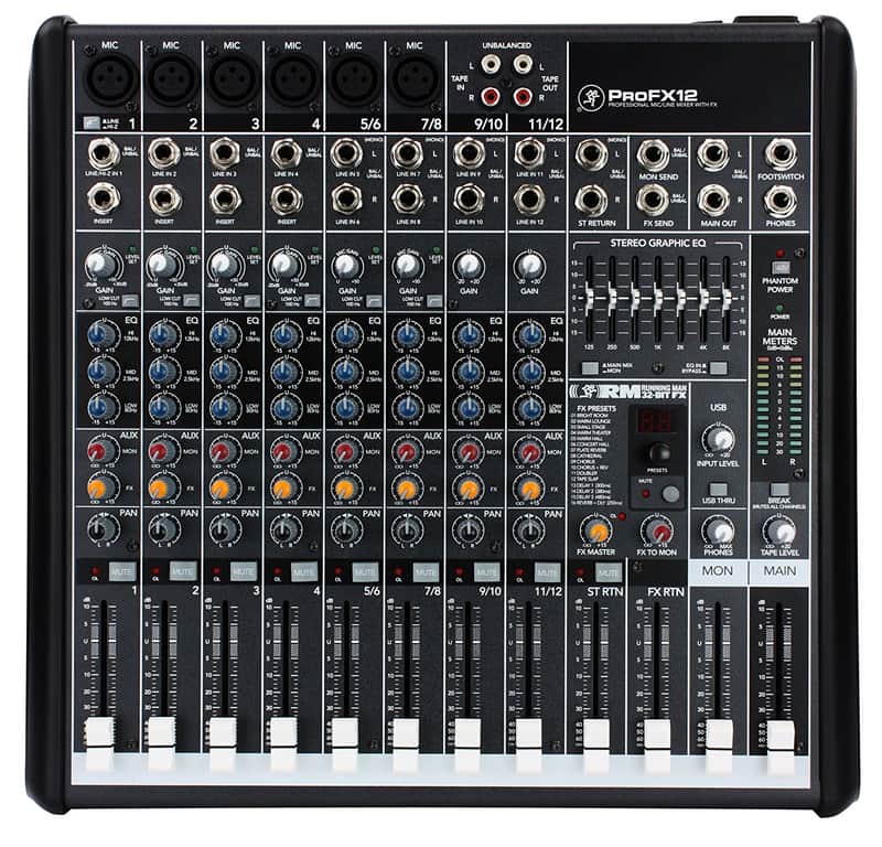 【極美品】MACKIE ProFX12 12チャンネルミキサー Mackie ProFX12 12-Channel Effects Mixer | Reverb Canada