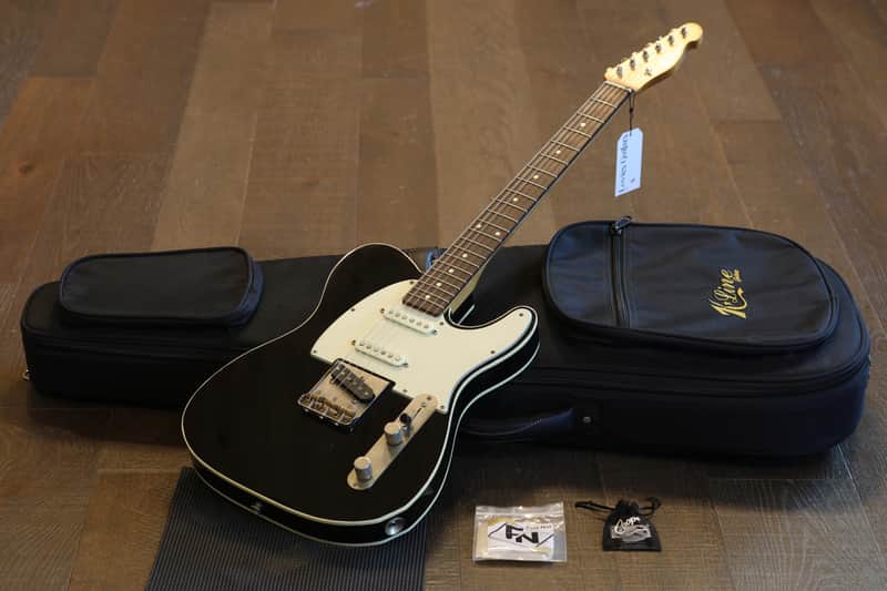 2020 K-Line Truxton Deluxe Alder Electric Guitar Factory Relic Nashville Black + OGB image 1