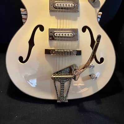 Funky Fujigen Gakki Pyramid Hollow Body  1960’s - Ivory image 1