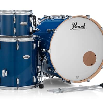 Pearl PMX Professional Series 3-Piece Drum Shell Pack (22x16, 16x16, 12x8) Sheer Blue with Optimount image 8