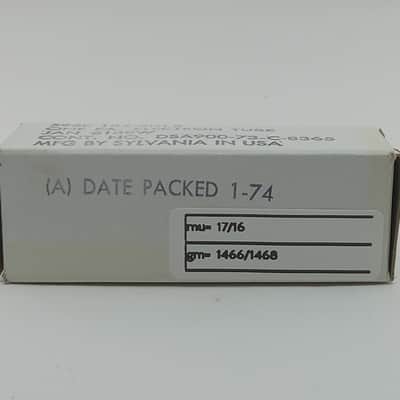 NOS SYLVANIA JAN 6189/12AU7WA/GREY PLATES/MAXI PREAMP TESTED image 2