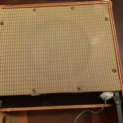 Ampex 620 Extension speaker, amp, and cabinet mono tube suitcase 1960s image 7