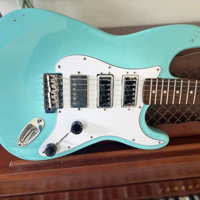 Daphne Blue 2000's Strat w/ Lambertones Crema and Hi/Lo Trons image 3