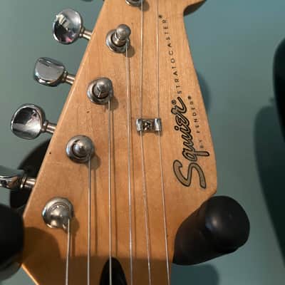 1997 Squier Standard Stratocaster MIM with Rosewood Fretboard - Lake Placid Blue image 6