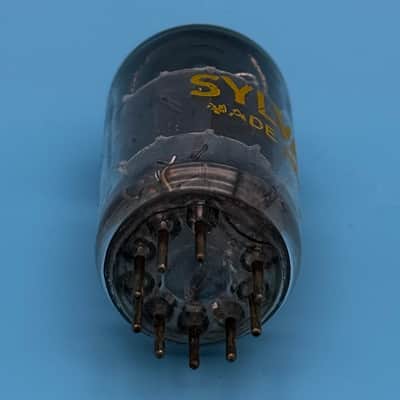 1960s Sylvania 12AU7A ECC82 Vintage Short Plate D Getter Preamp Tube! T328 image 5
