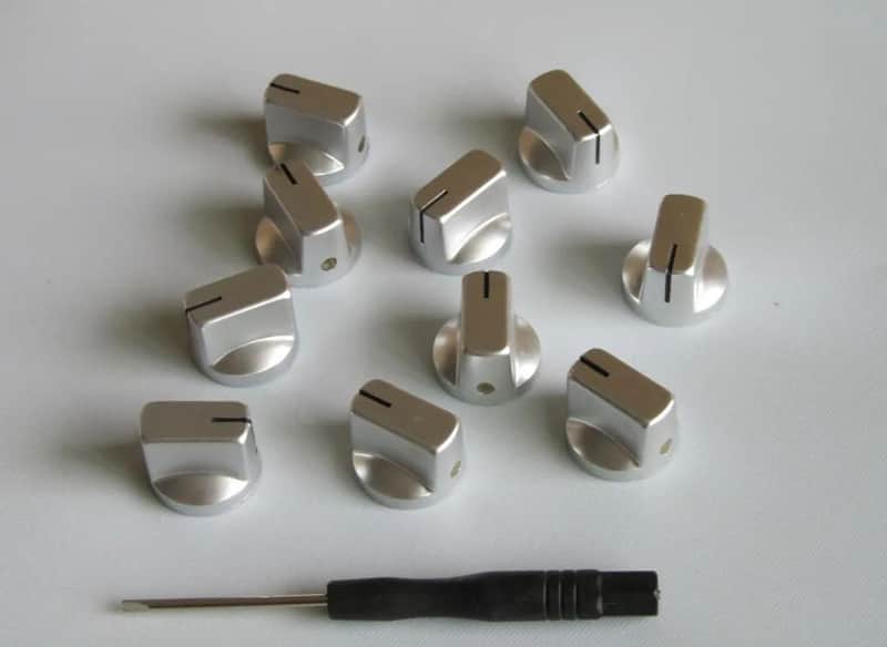 8pcs Guitar Bass AMP Amplifiers Control Knobs in Chrome image 1