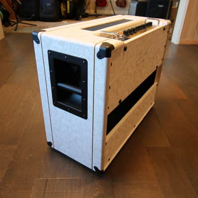 Prototype #2 Orange Oriverb Orianthi Signature (signed)  2-Channel 50-Watt 2x12" Guitar Combo 2024 - Present - White image 6