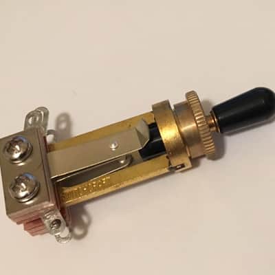 Switchcraft Gold Deep Nut 3-way Switch for Gibson Les Paul Custom Toggle Selector image 2