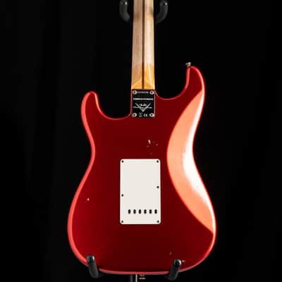 Fender Custom Shop '56 Stratocaster Journeyman Super Faded/Aged Candy Apple Red image 9