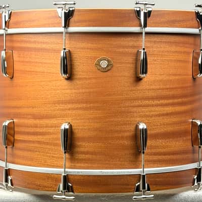 Slingerland Radio King Prototype drum set Satin Mahogany. 13/16/22/6.5 image 13