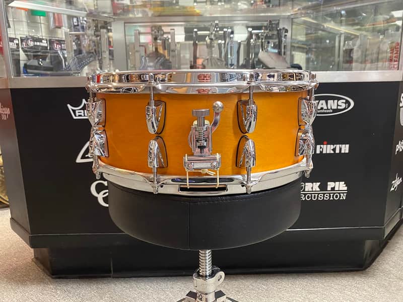 Brand New Yamaha Tour Custom Maple Caramel Satin 5.5x14 Snare Drum image 1