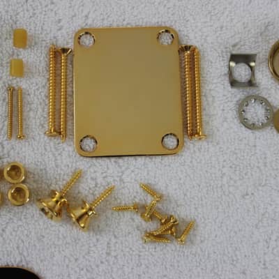 Fender/Gotoh Telecaster Gold Body Hardware Set Modern GTC202 6-saddle Bridge USA Tele TB-0030-002 image 5