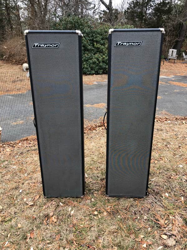 Vintage traynor speakers Ysc-2 1960’s Black image 1