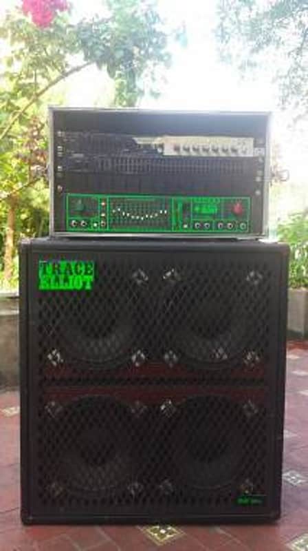 Trace Elliot 1048 4x10" Bass Cab 1990s Black/Green image 1