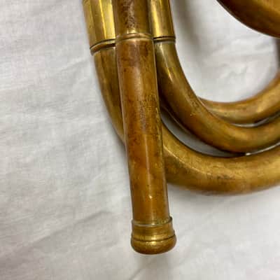 Weyman 'Keystone State' Brass G-D Tenor Bugle, c- Early 1900's image 11