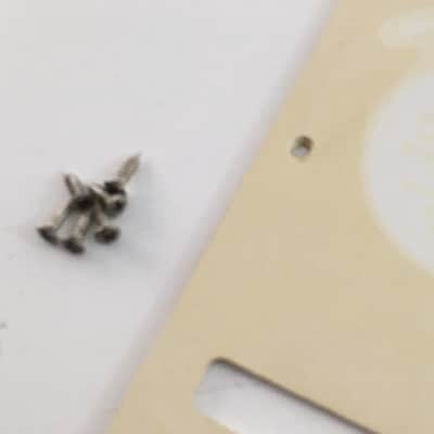 Vintage Fender Strat Lefty Back Plate Naturally Aged White Relic Stratocaster Faded 1 Ply Rare image 5