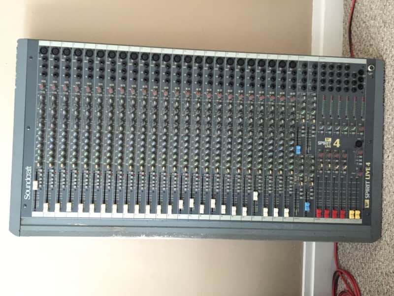 Vintage Soundcraft Spirit Live 4 24-Channel Mixing Console (1991