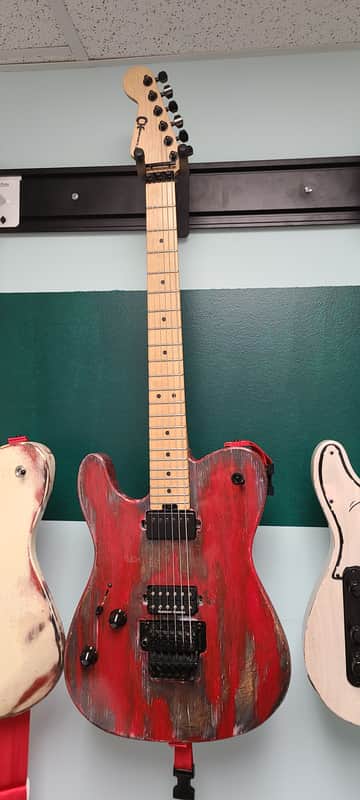 Custom Hot Rodded Charvel Pro-Mod San Dimas Style 2 HH FR M LH Left-Handed - Barnwood