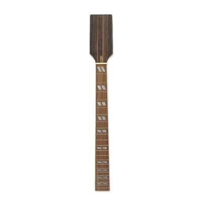 25.5" Electric Guitar Neck Mahogany Rosewood 22 Frets Jumbo Inlay Unfinished Bolt-On image 1