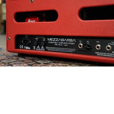 MEZZABARBA Z35 Head 45w - with Master Volume & Send/Return - Red Custom Tolex image 6