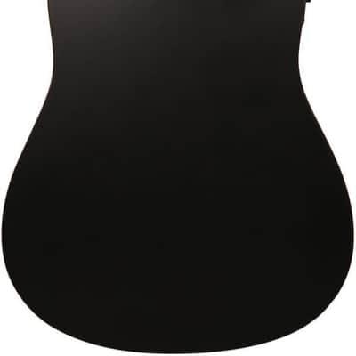 Slowhand Jumbo Semi Acoustic Guitar – Premium Black Spruce Wood with Heavy Padded Bag, Guitar Cable, Pro Capo, Set Of Strings, Picks image 3