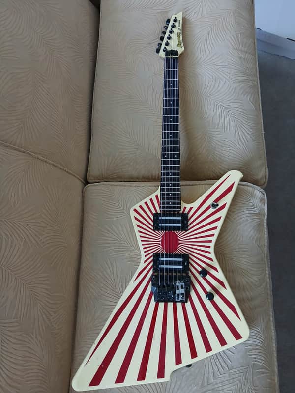 Rare 1985 Ibanez X Series DT380 Destroyer - Rising Sun graphics