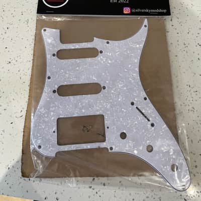 PRS Silver Sky HSS pickguard 3ply white pearloid pick guard image 1