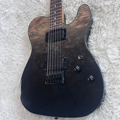 Schecter PT Standard 2024 - Present - Black Fade Burst Burl image 2