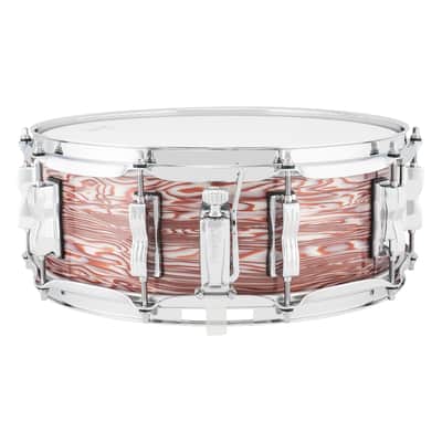 Ludwig *Pre-Order* Classic Maple 5x14" Vintage Pink Oyster Snare Drum USA Made | Special Order | Authorized Dealer image 2