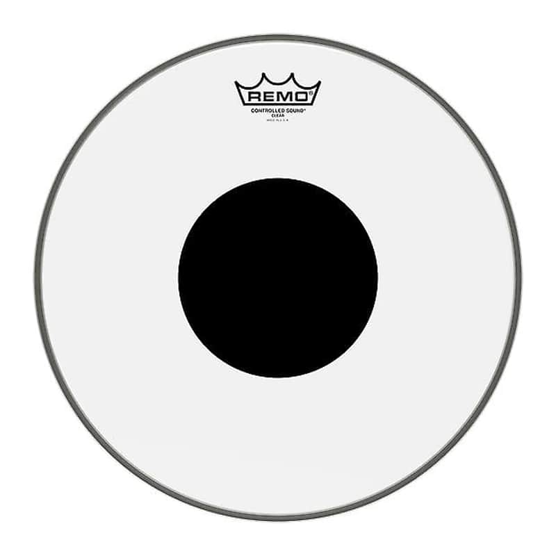 Remo 10" CS Black Dot Clear image 1