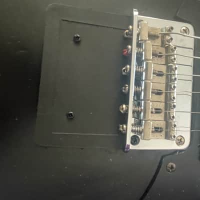 Vintage 1986 Aria Pro II 'The Cat' - MIJ - Electric Guitar HSS Hardtail Black image 2