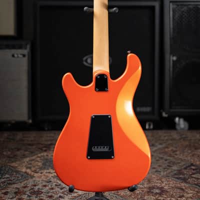 PRS SE NF3 Solid Body Electric Guitar - Metallic Orange with Gig Bag image 7