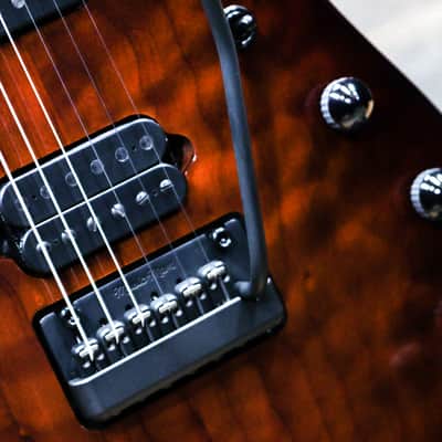 Ernie Ball Music Man JP15 John Petrucci Amber Waves Quilt Electric Guitar w/Case image 8