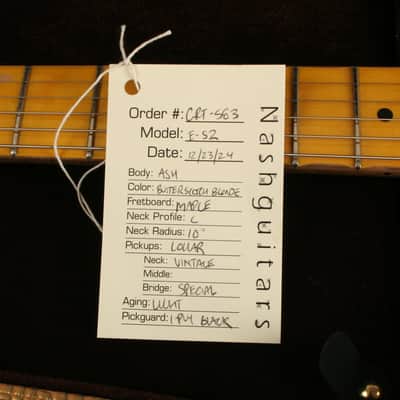 Nash Guitars E-52 Butterscotch Blonde GRT-583 image 11