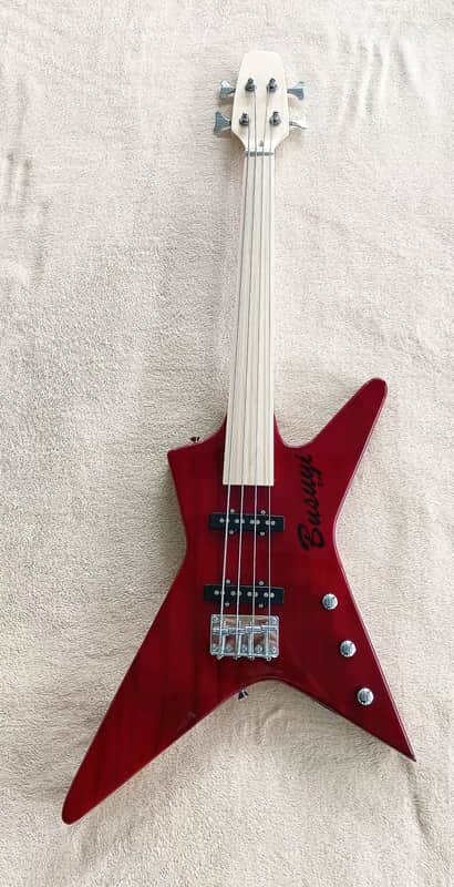Fretless Frenzy: 4 String Short Scale Bolt On Bass for $225
