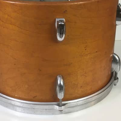 Vintage Gretsch Round Badge 13” Tom Restoration Project Natural Finish Die Cast Hoops image 3