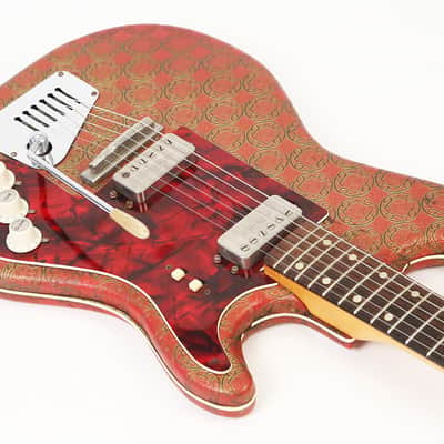 1962 Gagliano by Hofner Model 172 - Rare Diamond Pickup with Red & Gold Vinyl Covering! image 4