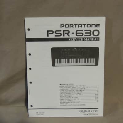 Yamaha PSR-630 Portatone Service Manual [Three Wave Music]