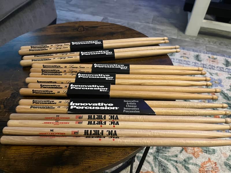 Innovative Percussion 2b and Vic Firth 3A with Bag image 1